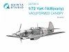 Quinta Studio QC72010 Yak-7A/Yak-7B early vacuumed clear canopy (all kits) 1/72